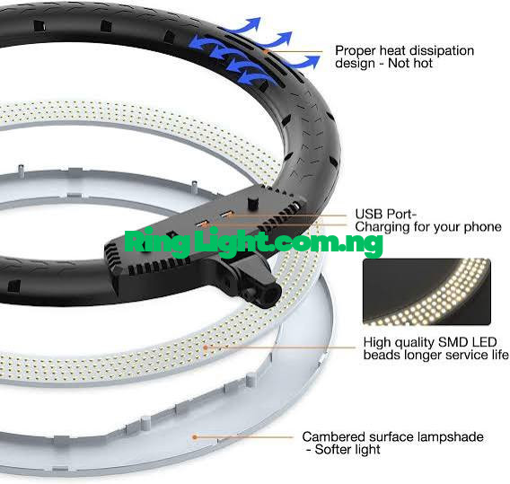 How Do Ring Lights Work Technical Demo 12-inch RGB - LED ring light with stand for content creators in Nigeria